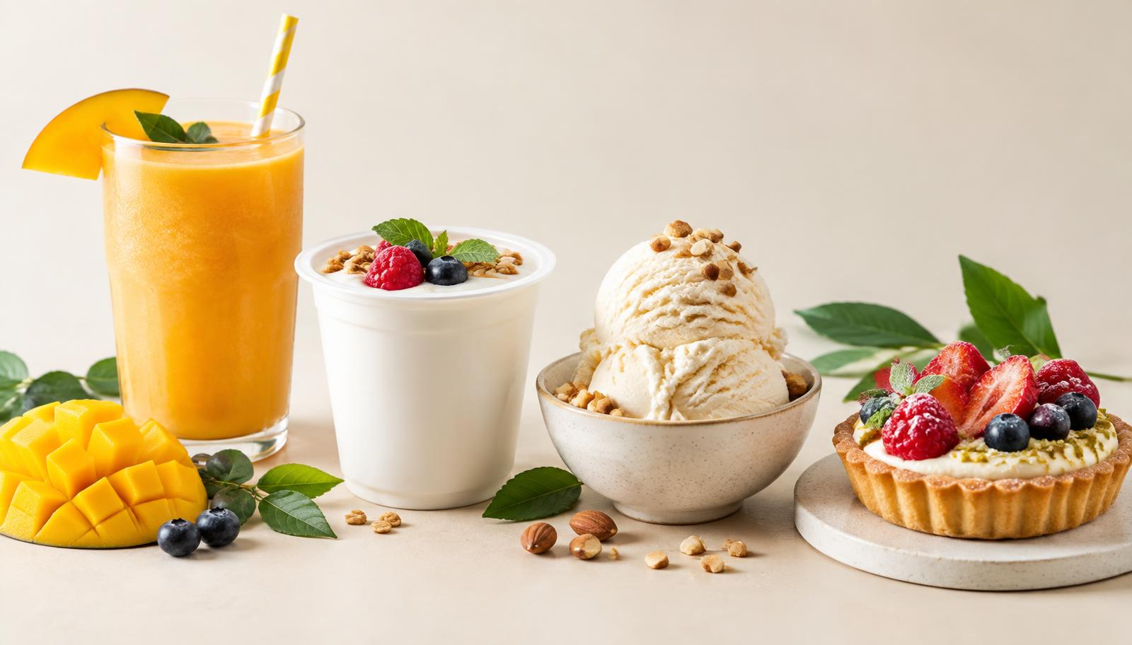 Fruit beverage, yogurt, ice cream and bakery applications