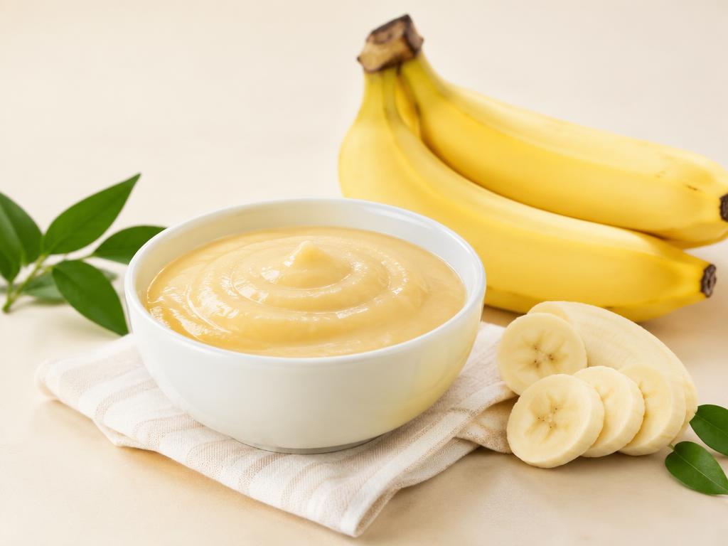 Acidified Banana Puree with fresh bananas
